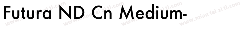 Futura ND Cn Medium字体转换